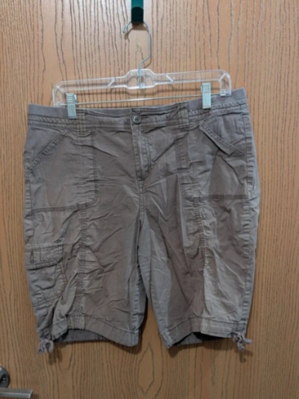 St. John's Bay Women's Tan Bermuda Shorts